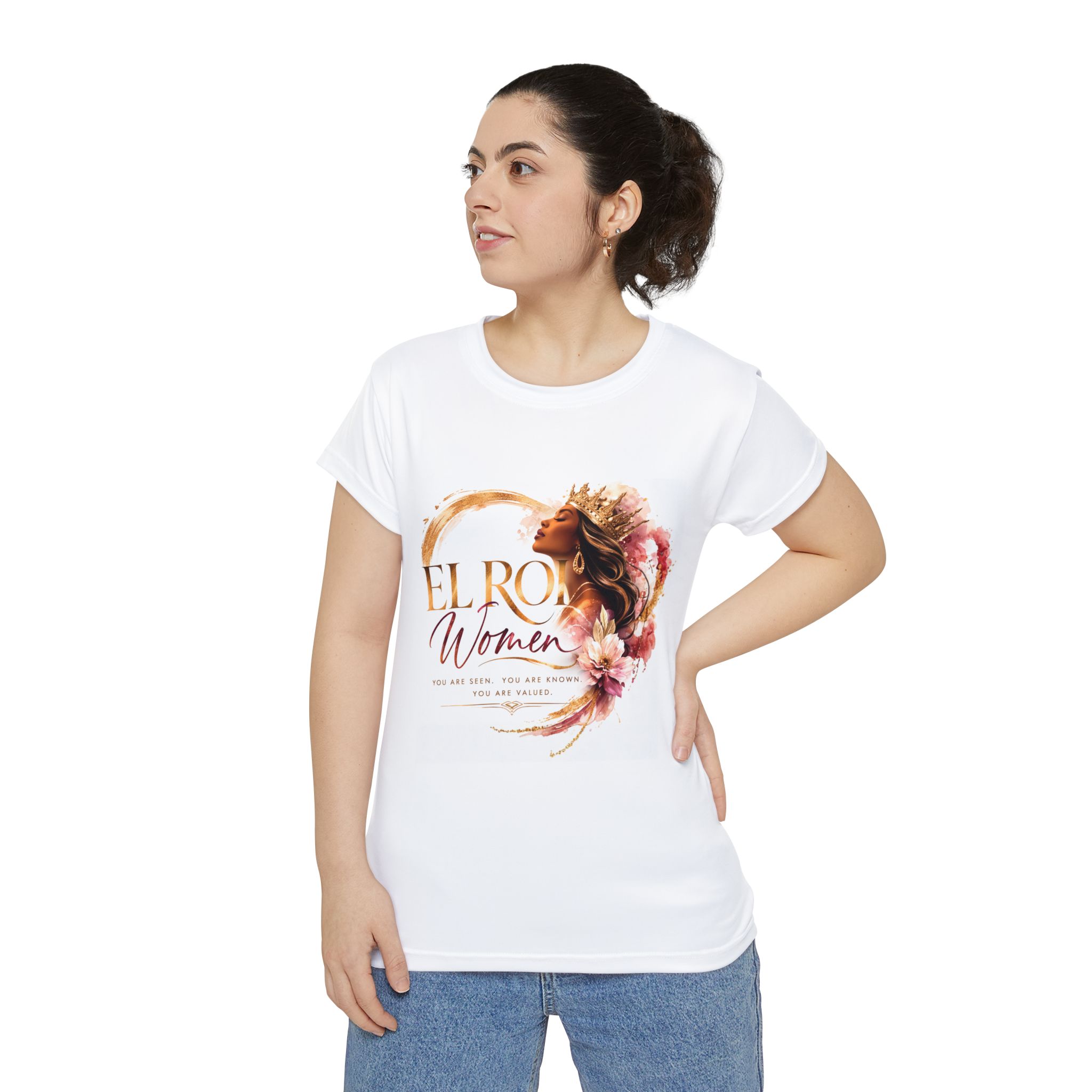 El Roi Women T-Shirt – Faith-Based Inspirational Short Sleeve Shirt - Image 4