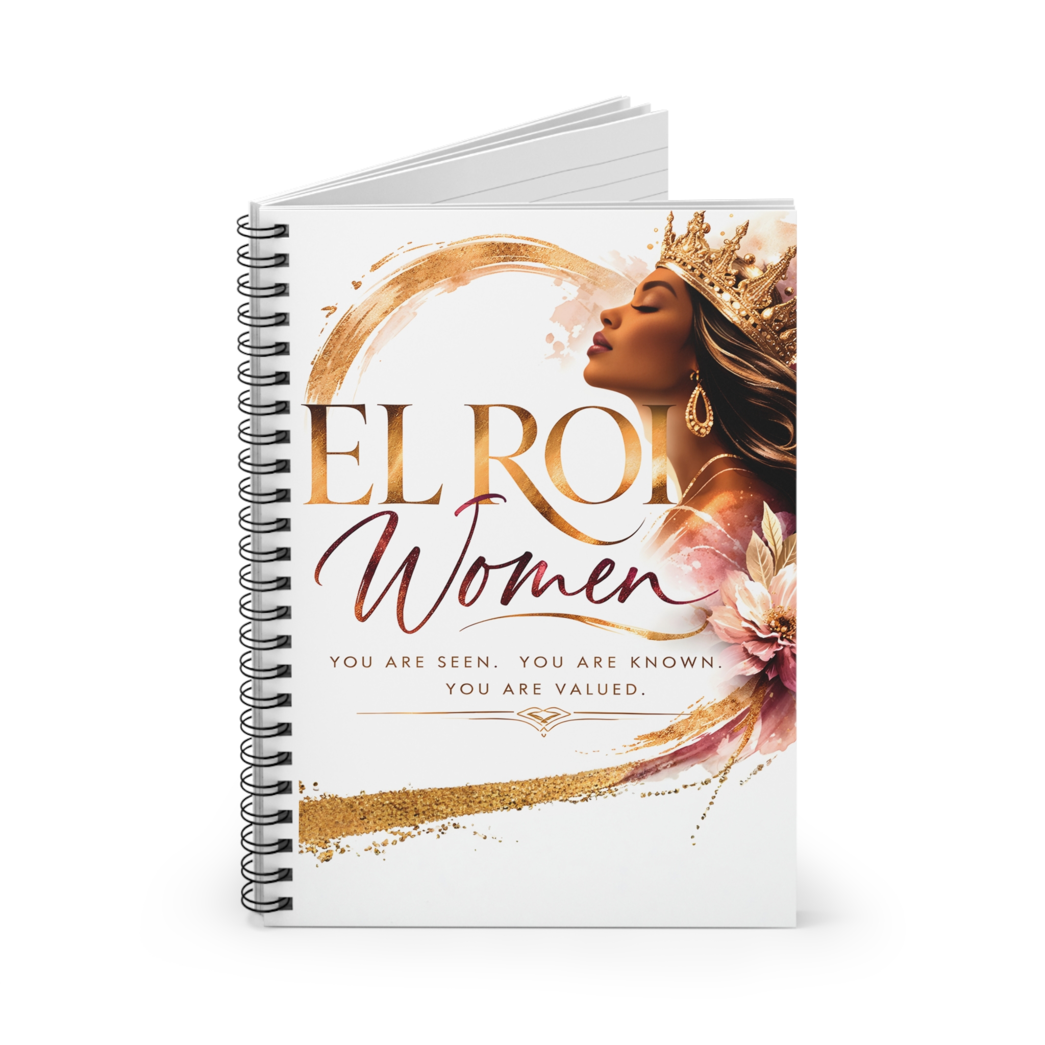 El Roi Women Spiral Notebook — Inspirational Ruled Journal for Empowered Black Women - Image 2